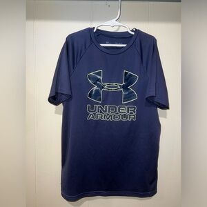 Under Armour Camo Logo Tee in Navy